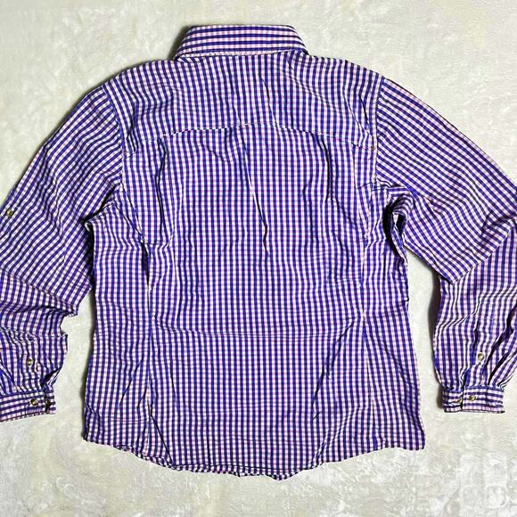 Orvis Performance Button Up Womens Medium Vented Hiking Shirt Pastel Purple Pink - Picture 4 of 10